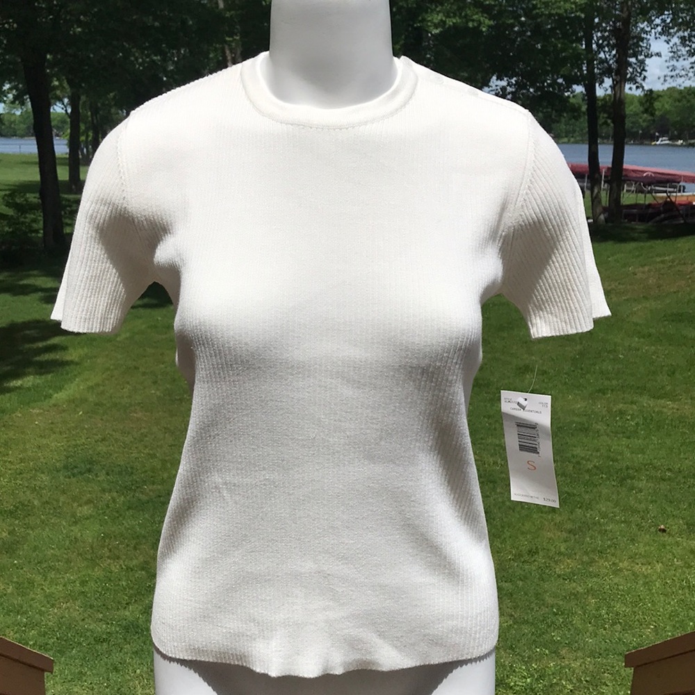 Vintage NWT Villager cream sweater/jersey S